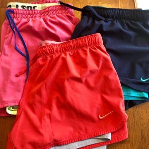 Nike dri fit 2in1 running shorts bundle szL